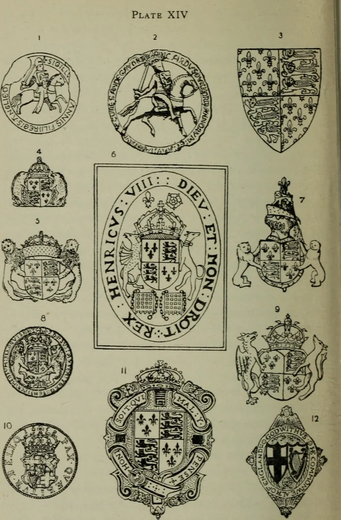 An illustration from British heraldry, 1921, leaf 213