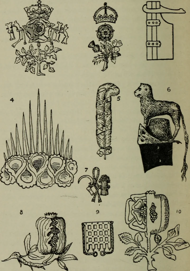 An illustration from British heraldry, 1921, leaf 75
