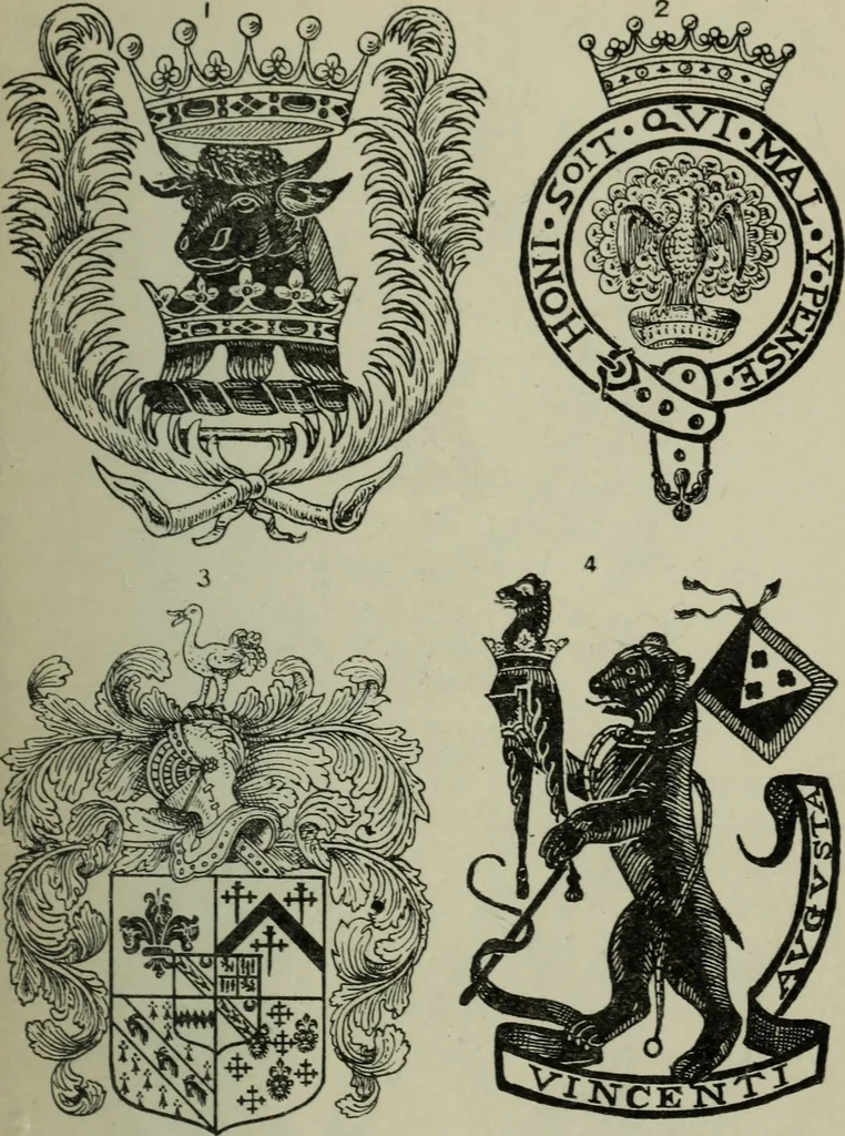 An illustration from British heraldry, 1921, leaf 90