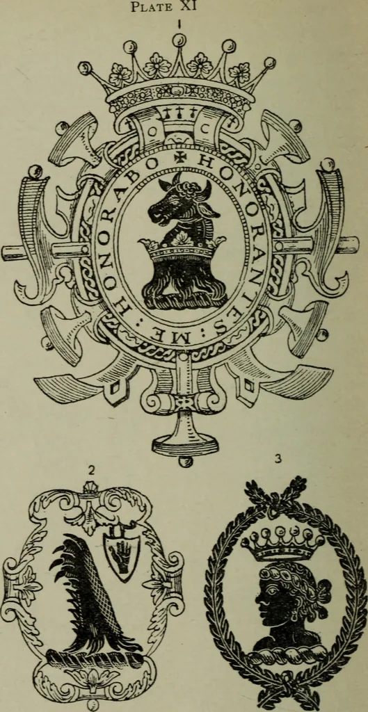 An illustration from British heraldry, 1921, leaf 91