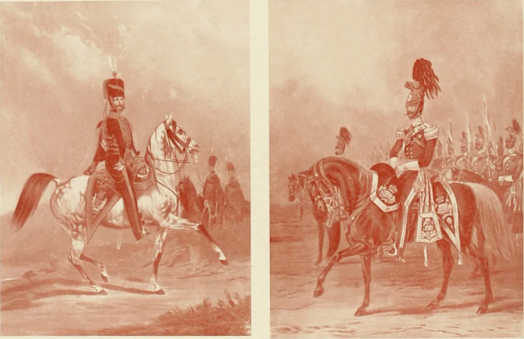 An illustration from British military prints, 1909, leaf 115