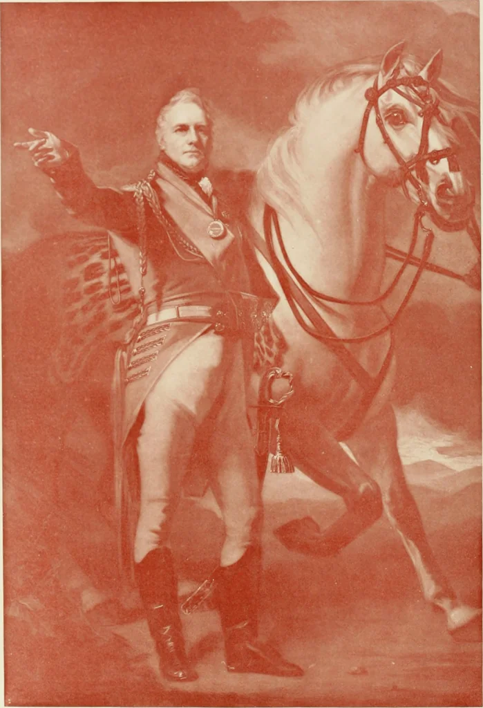An illustration from British military prints, 1909, leaf 119