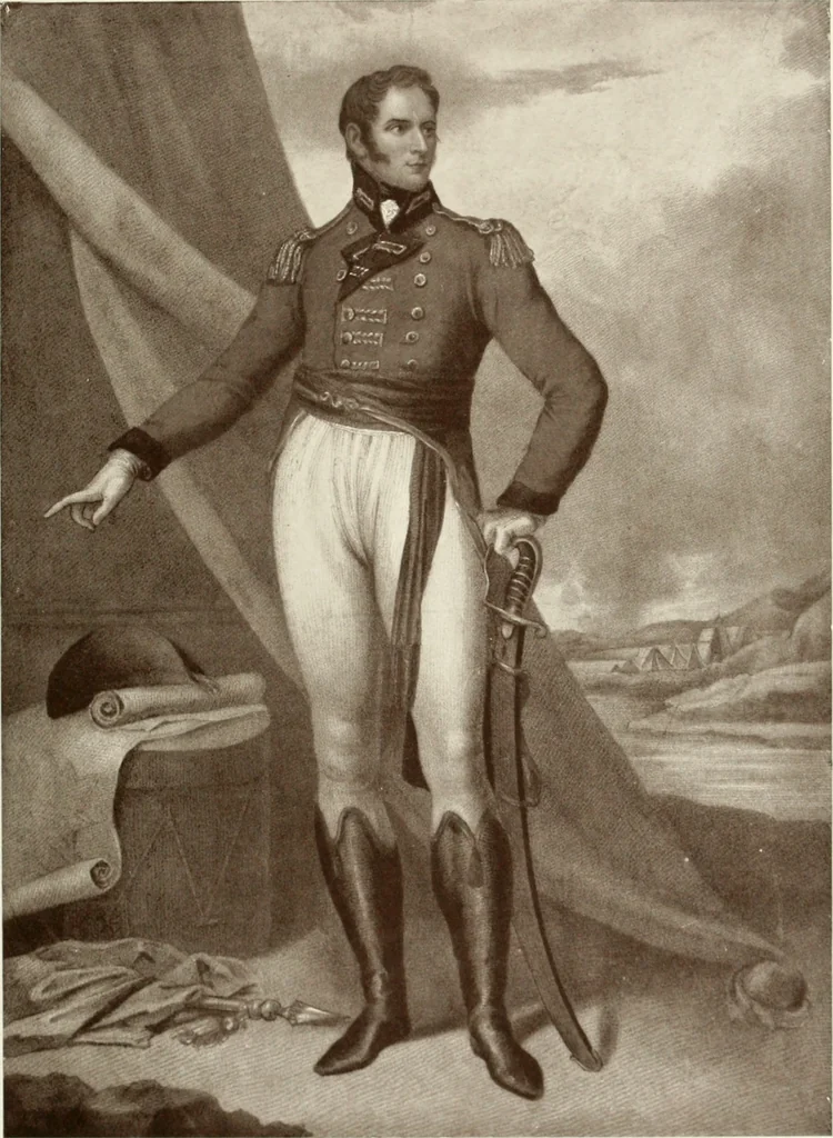 An illustration from British military prints, 1909, leaf 124