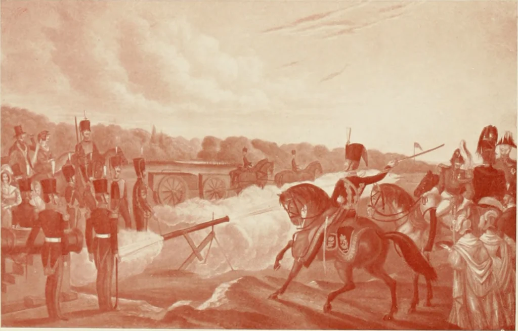 An illustration from British military prints, 1909, leaf 125