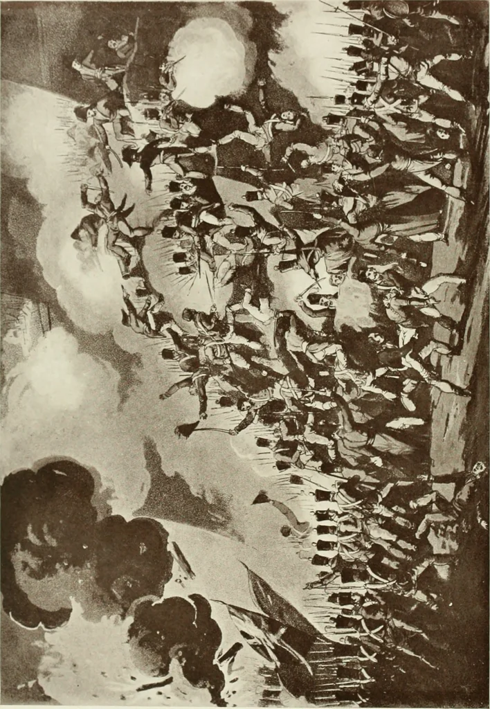 An illustration from British military prints, 1909, leaf 127