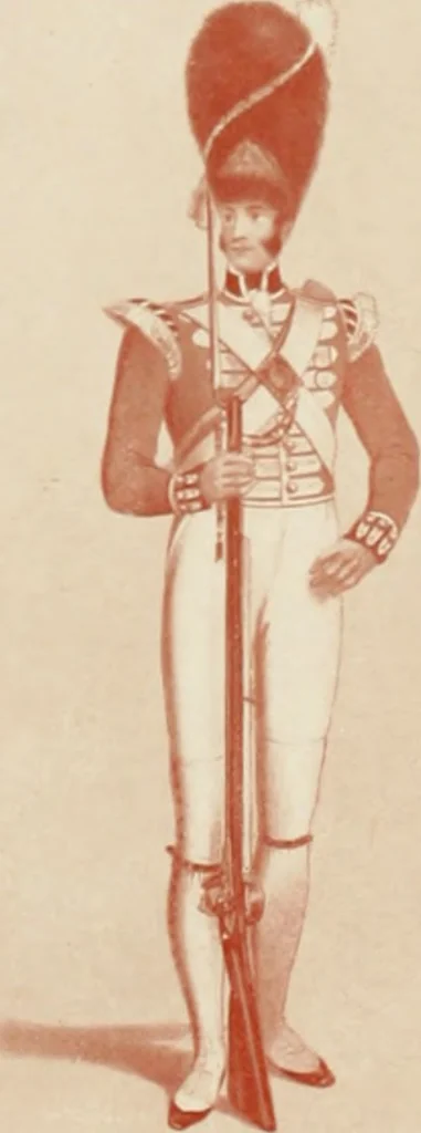 An illustration from British military prints, 1909, leaf 131