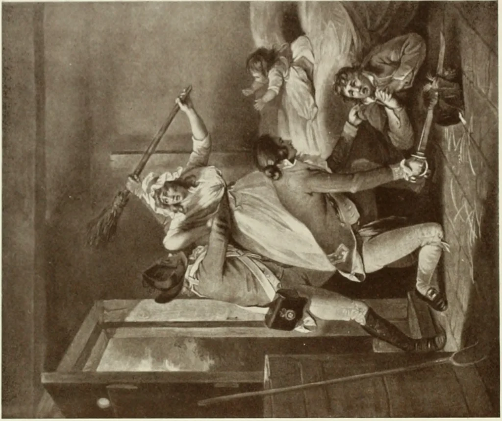 An illustration from British military prints, 1909, leaf 133