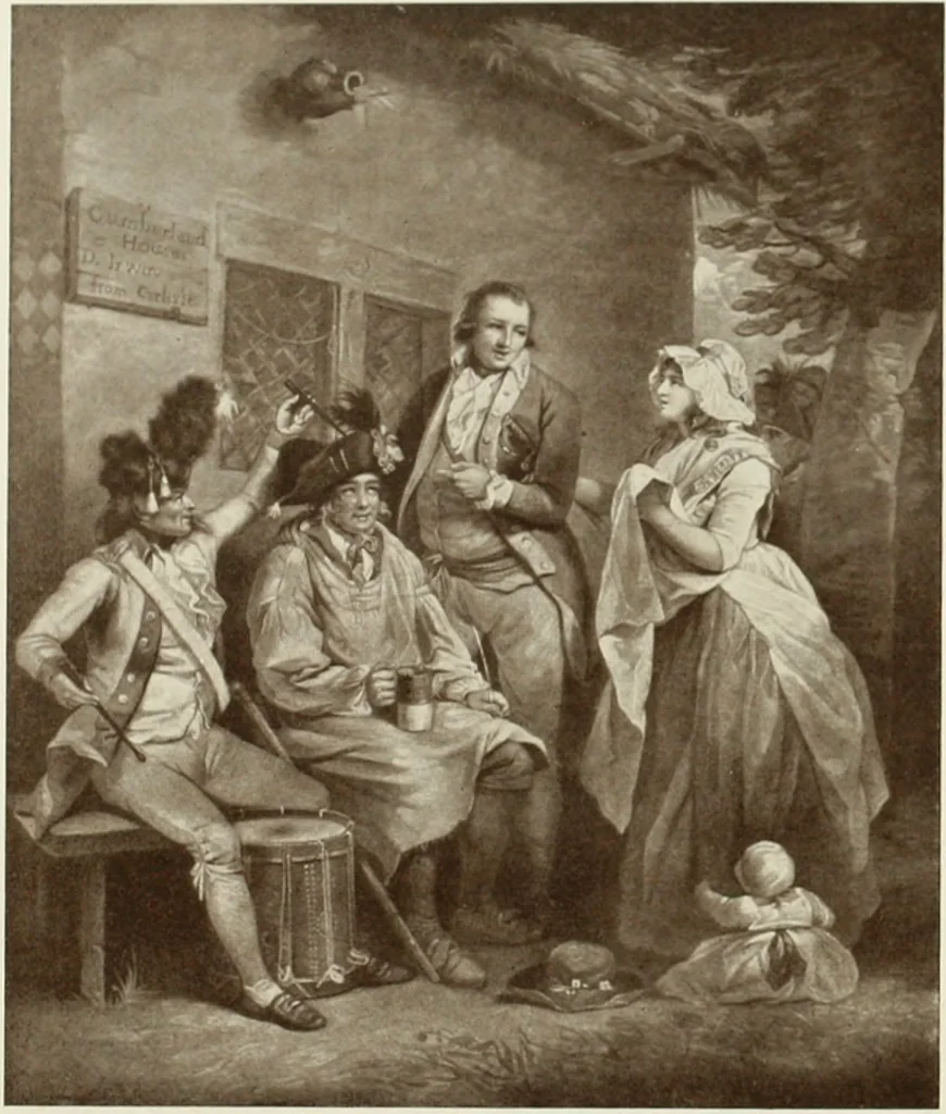 An illustration from British military prints, 1909, leaf 133