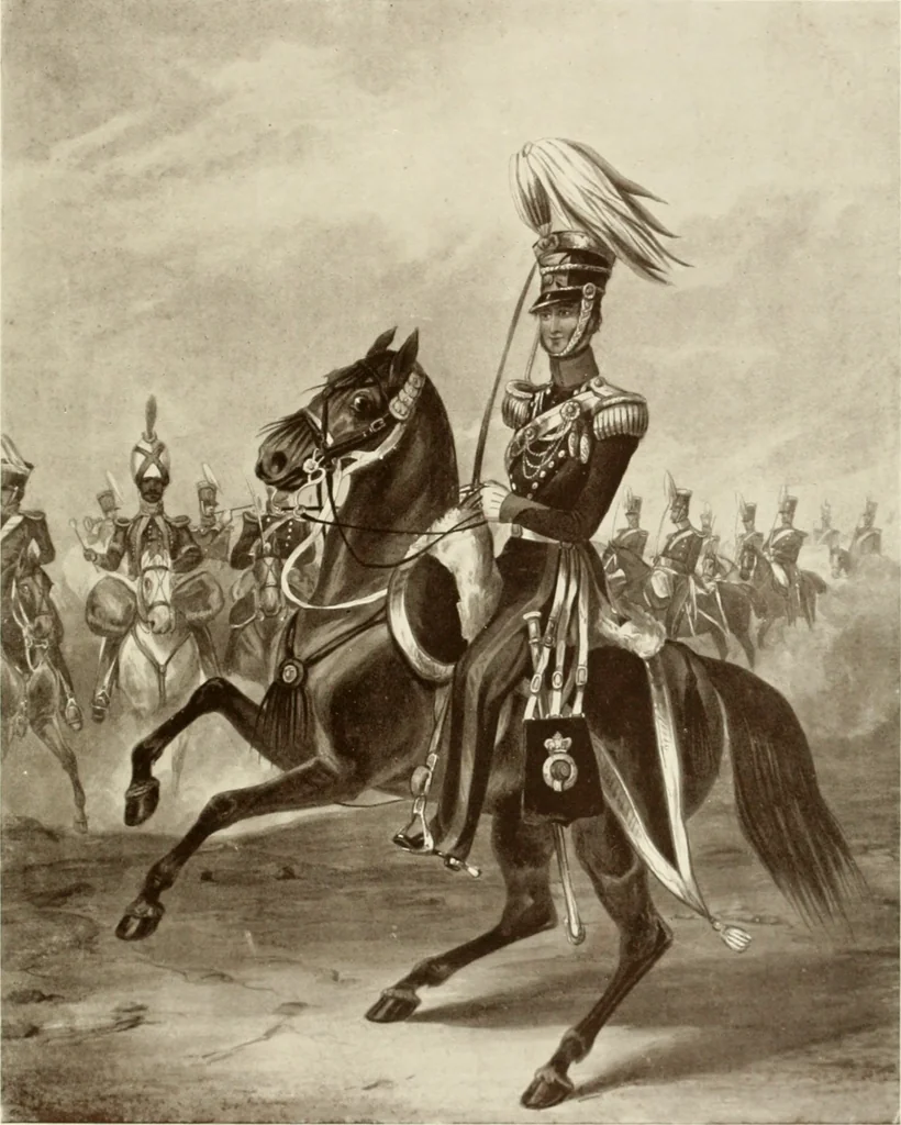 An illustration from British military prints, 1909, leaf 146