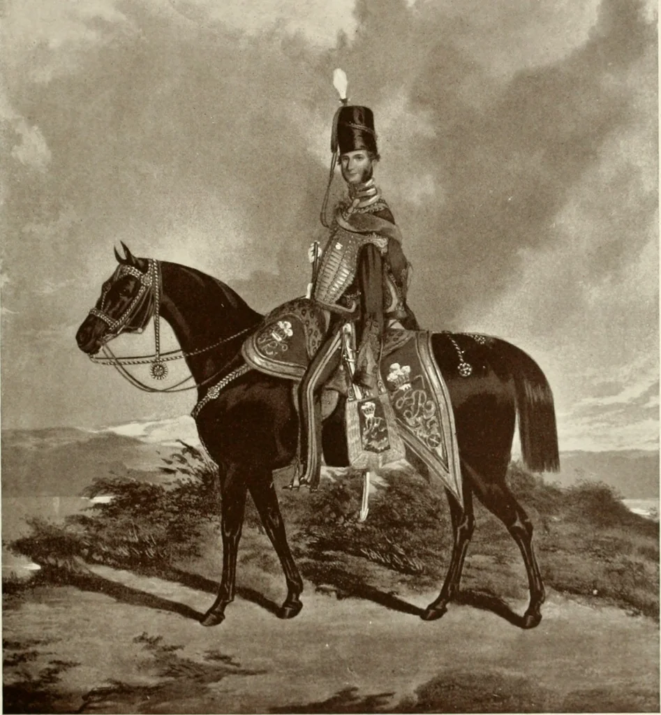 An illustration from British military prints, 1909, leaf 150