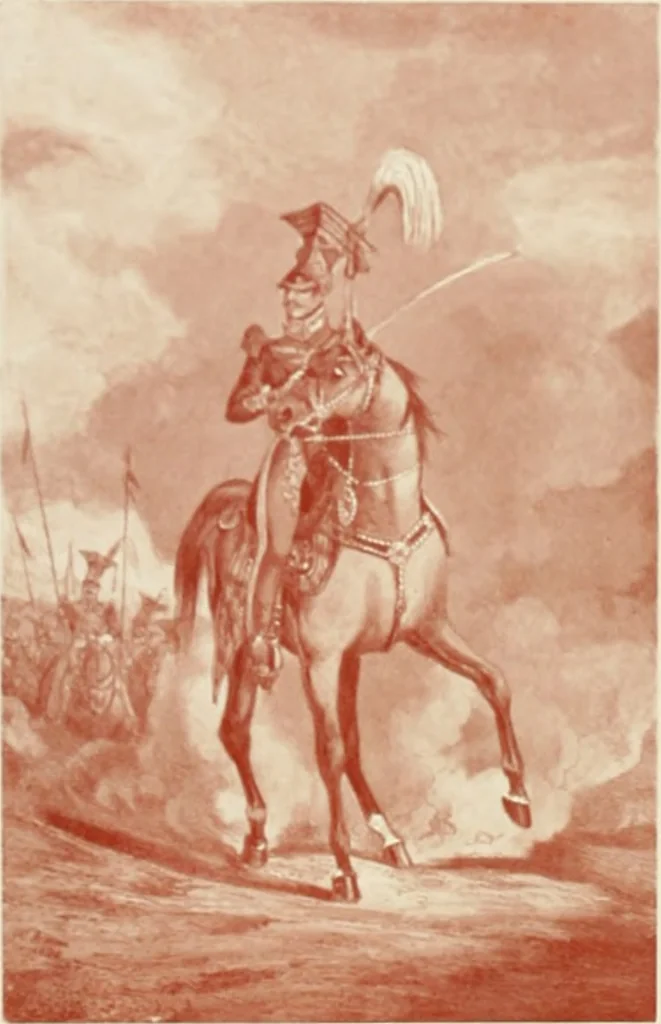 An illustration from British military prints, 1909, leaf 151