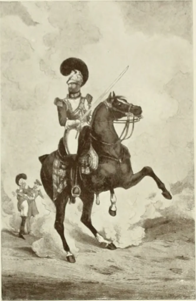 An illustration from British military prints, 1909, leaf 155