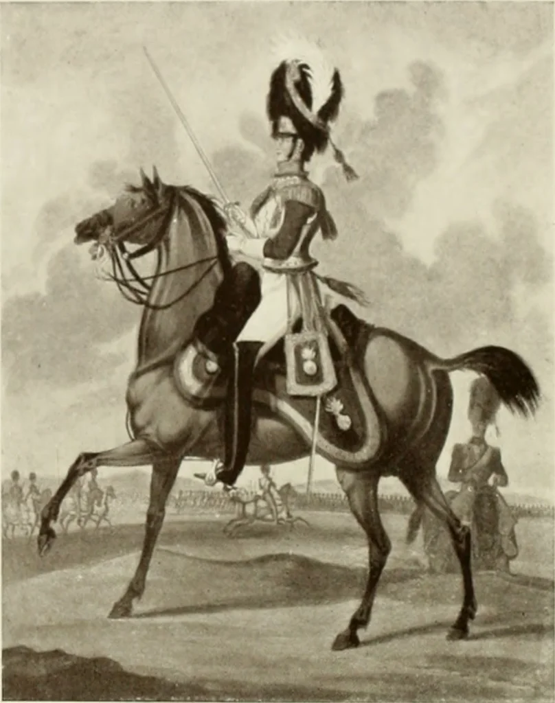 An illustration from British military prints, 1909, leaf 155