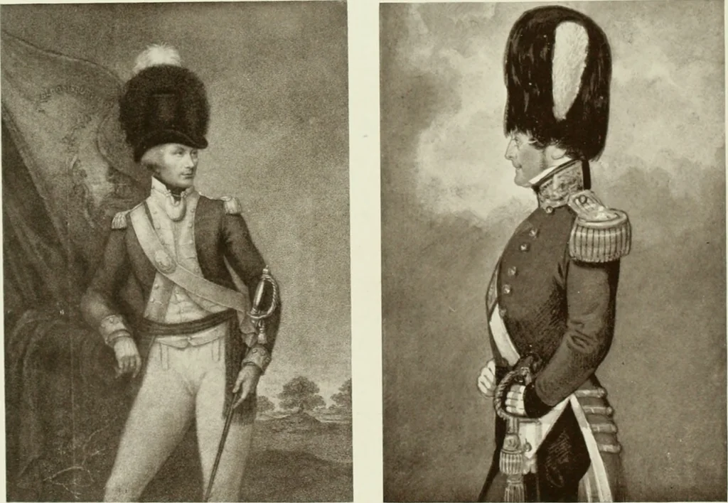 An illustration from British military prints, 1909, leaf 157