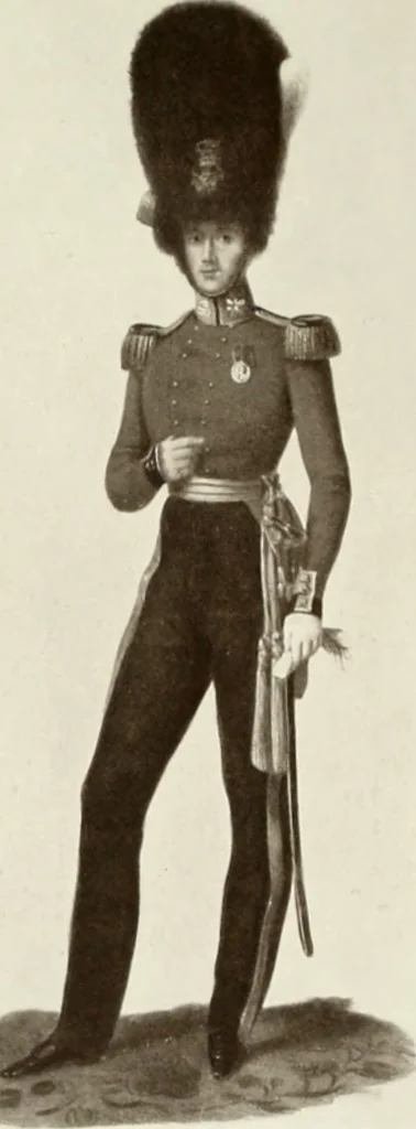 An illustration from British military prints, 1909, leaf 158