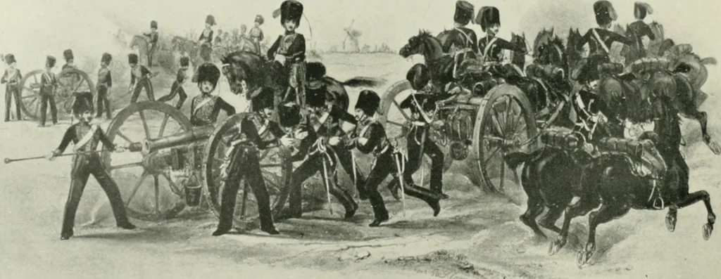 An illustration from British military prints, 1909, leaf 159