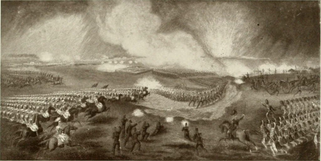 An illustration from British military prints, 1909, leaf 164