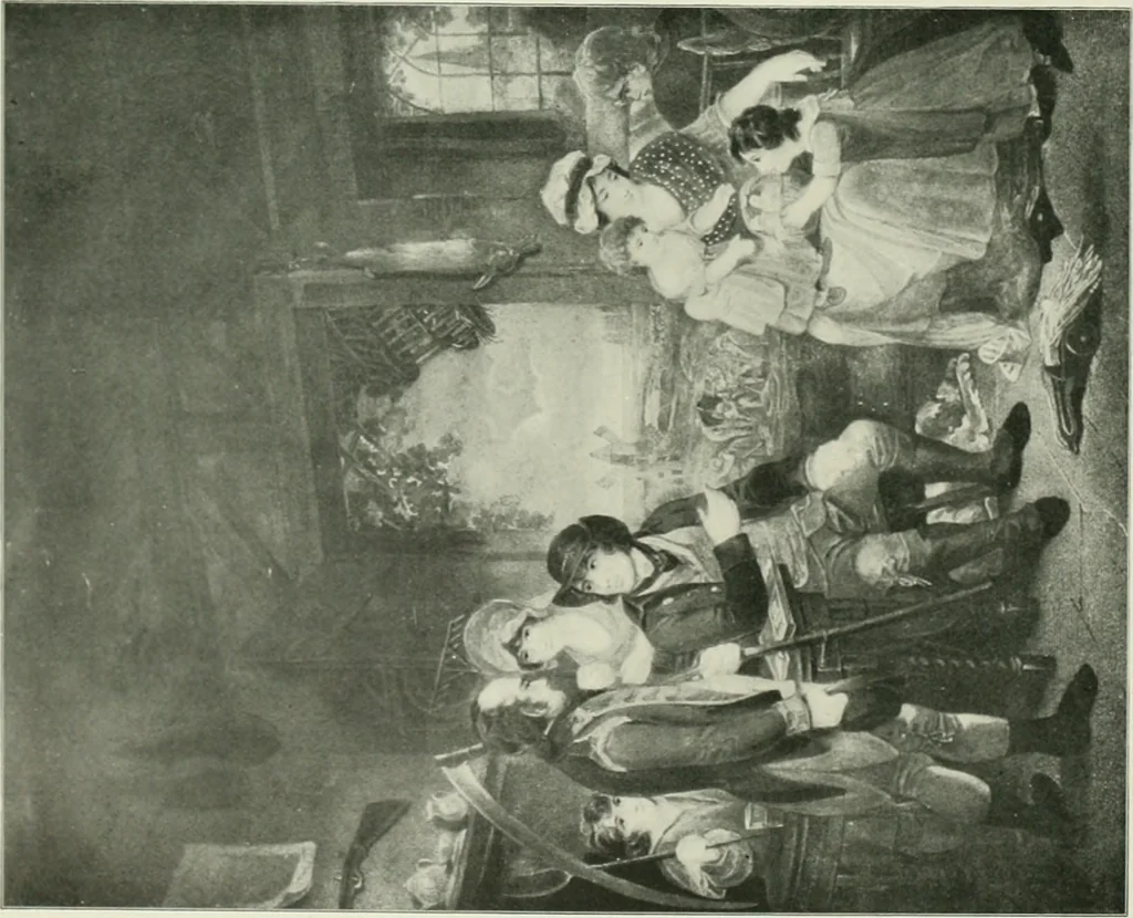 An illustration from British military prints, 1909, leaf 165