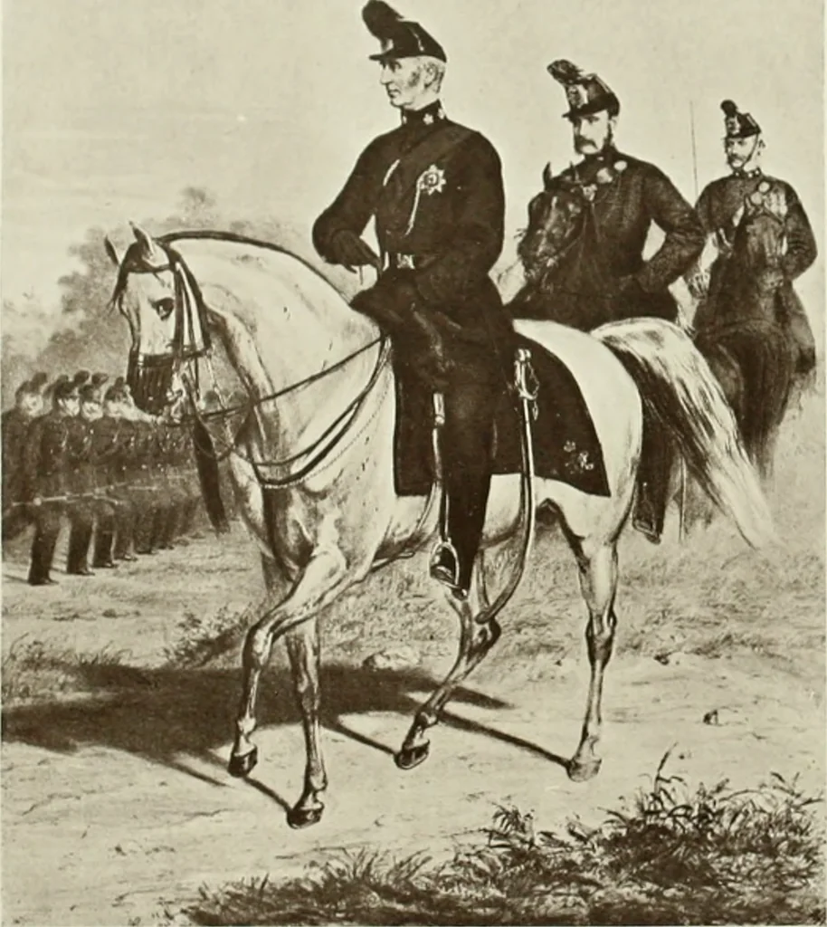 An illustration from British military prints, 1909, leaf 167