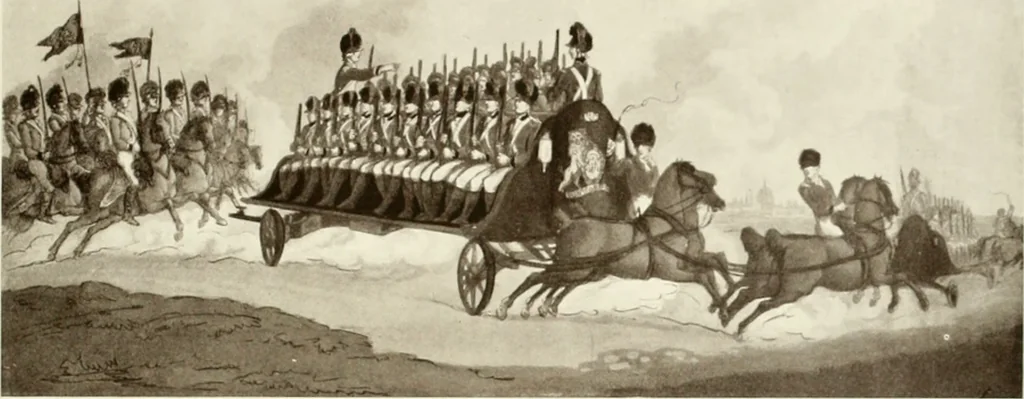 An illustration from British military prints, 1909, leaf 170