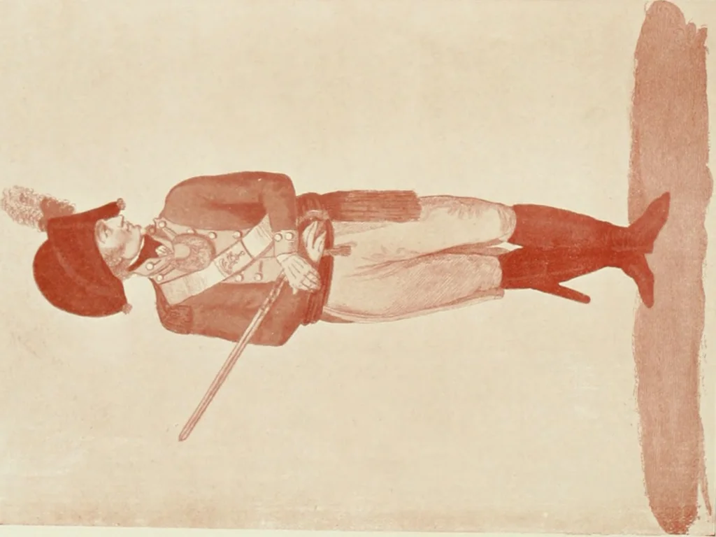 An illustration from British military prints, 1909, leaf 179