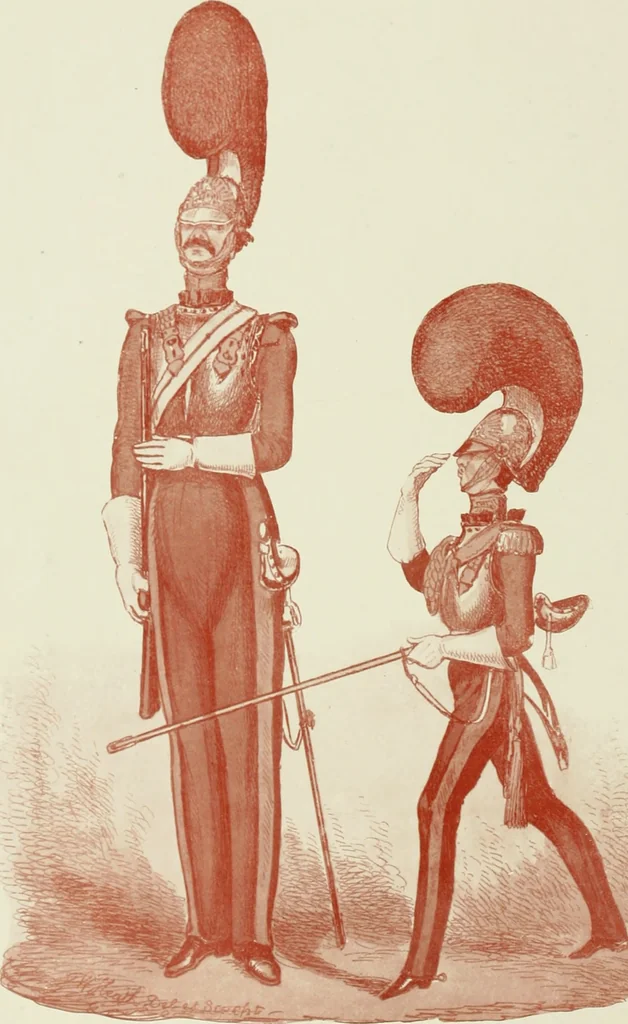 An illustration from British military prints, 1909, leaf 183