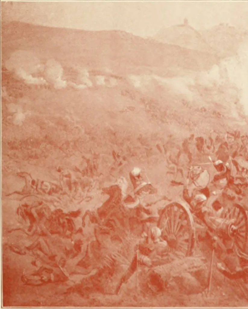 An illustration from British military prints, 1909, leaf 186