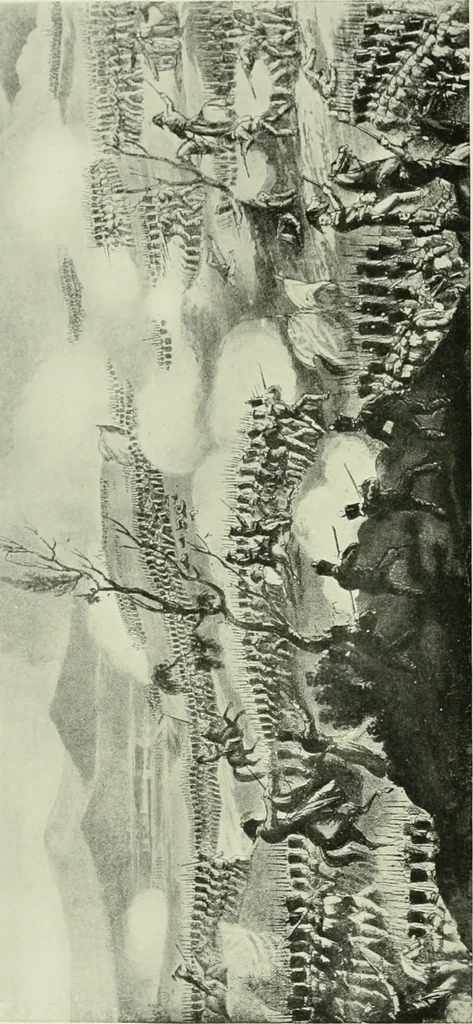 An illustration from British military prints, 1909, leaf 191