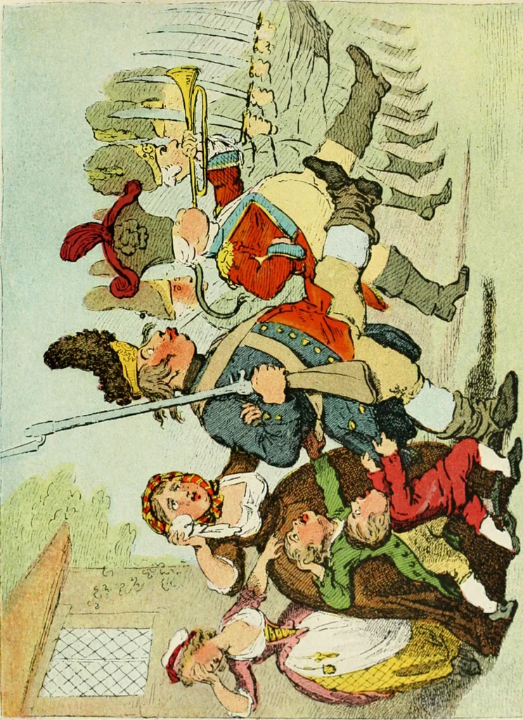 An illustration from British military prints, 1909, leaf 192