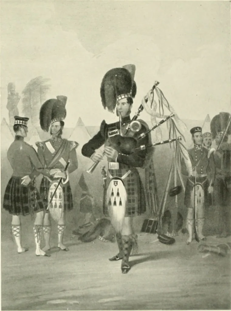 An illustration from British military prints, 1909, leaf 194