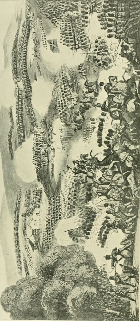 An illustration from British military prints, 1909, leaf 197