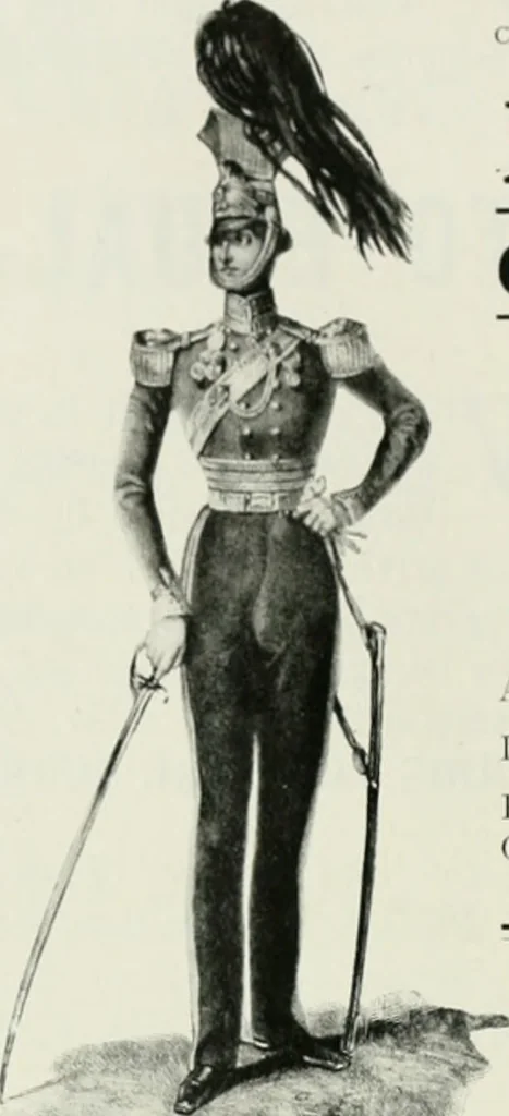 An illustration from British military prints, 1909, leaf 31