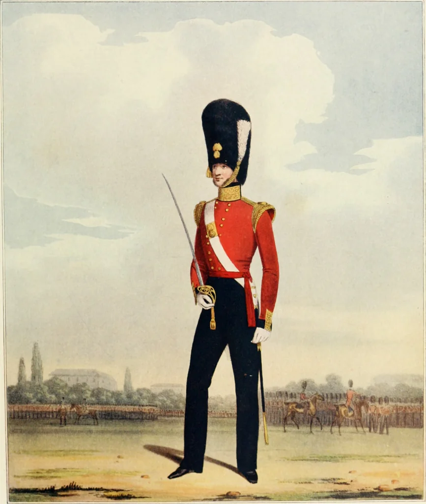 An illustration from British military prints, 1909, leaf 44