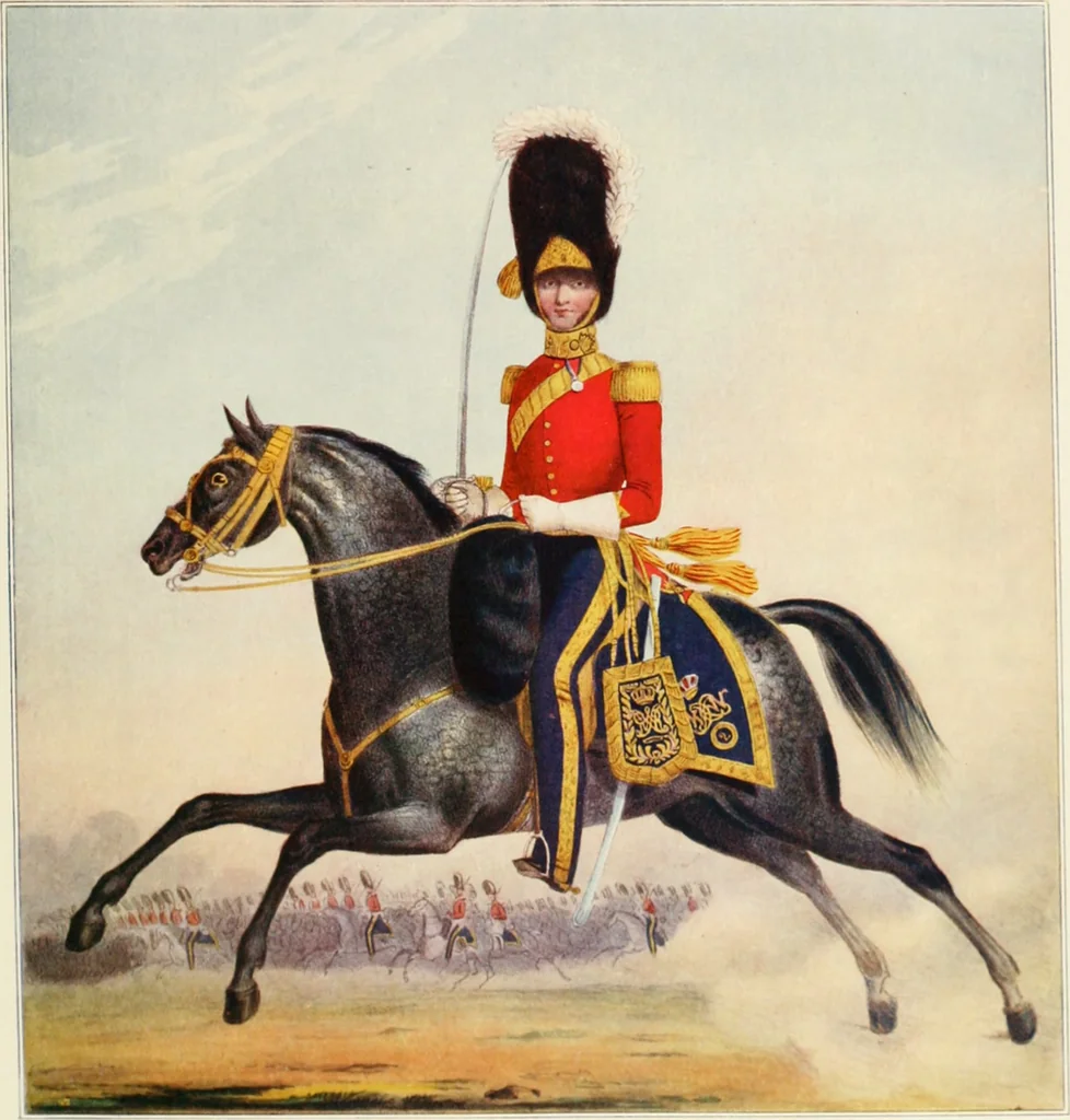 An illustration from British military prints, 1909, leaf 90