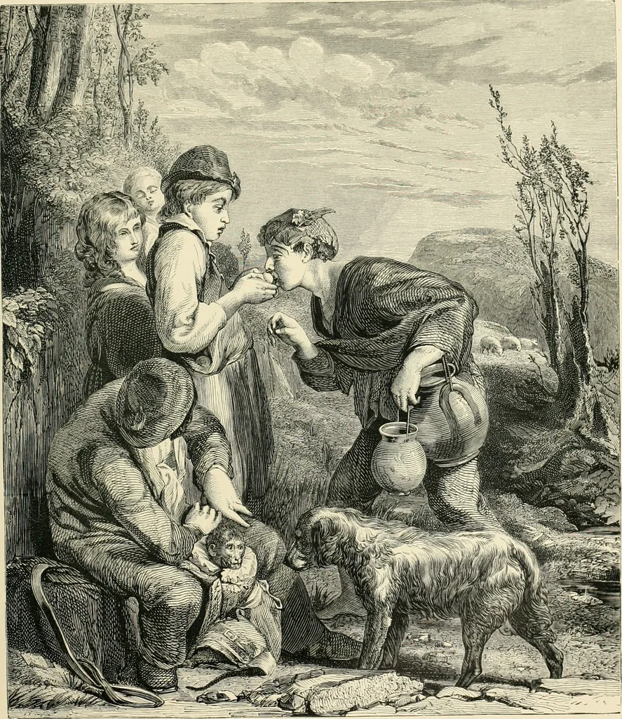 An illustration from British painters; with eighty examples of their work engraved on wood, 1881, leaf 58