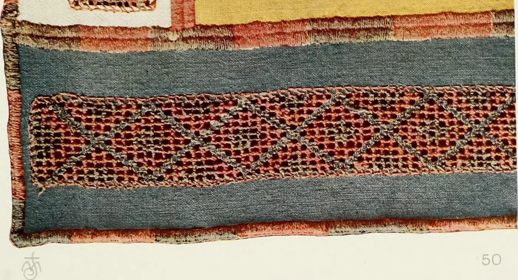 An illustration from Broderies des paysannes de Smolensk; Exécutées sous la direction de la Princesse Marie Ténichev, 1900, leaf 104