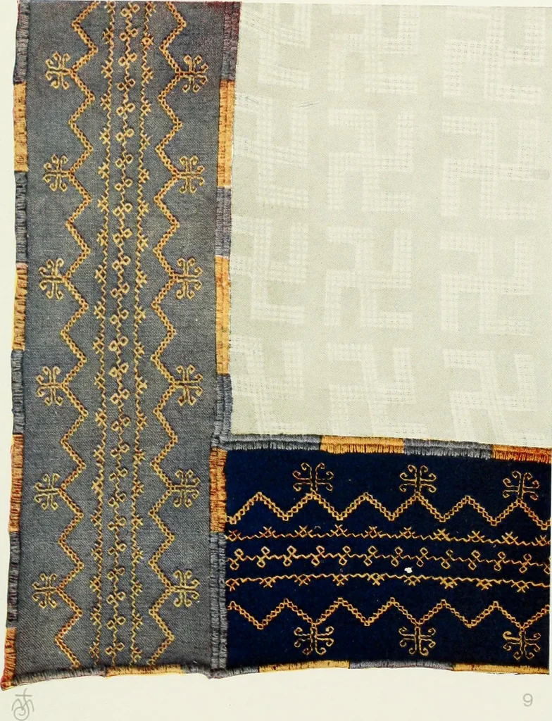 An illustration from Broderies des paysannes de Smolensk; Exécutées sous la direction de la Princesse Marie Ténichev, 1900, leaf 30