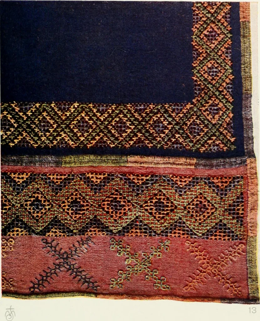 An illustration from Broderies des paysannes de Smolensk; Exécutées sous la direction de la Princesse Marie Ténichev, 1900, leaf 38