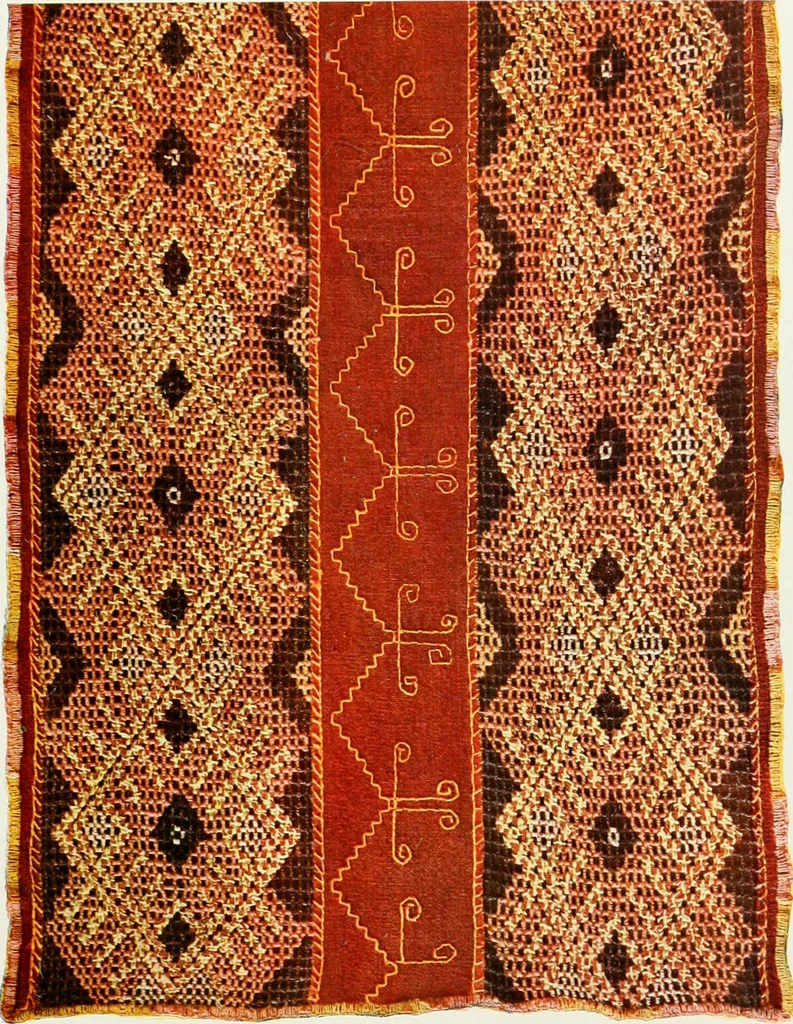 An illustration from Broderies des paysannes de Smolensk; Exécutées sous la direction de la Princesse Marie Ténichev, 1900, leaf 42