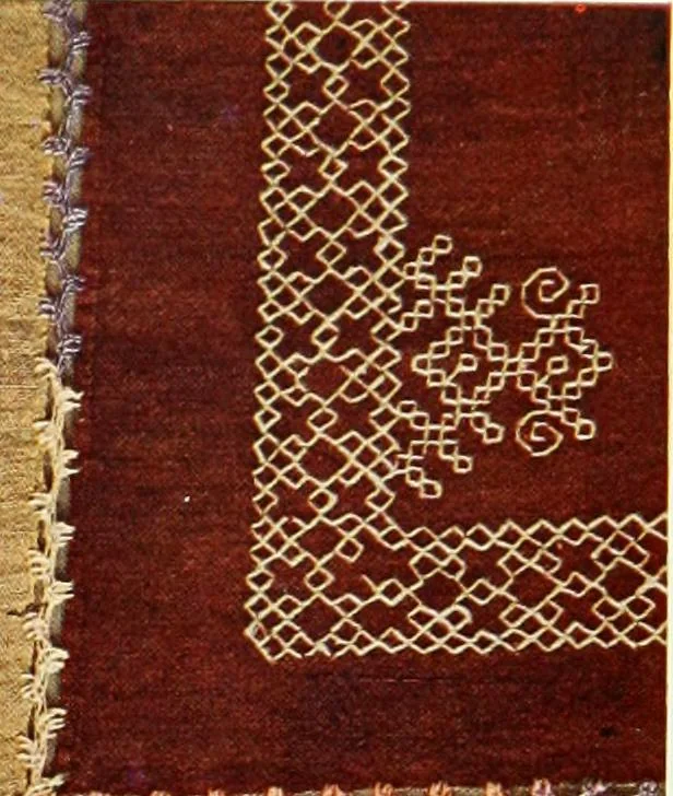 An illustration from Broderies des paysannes de Smolensk; Exécutées sous la direction de la Princesse Marie Ténichev, 1900, leaf 46