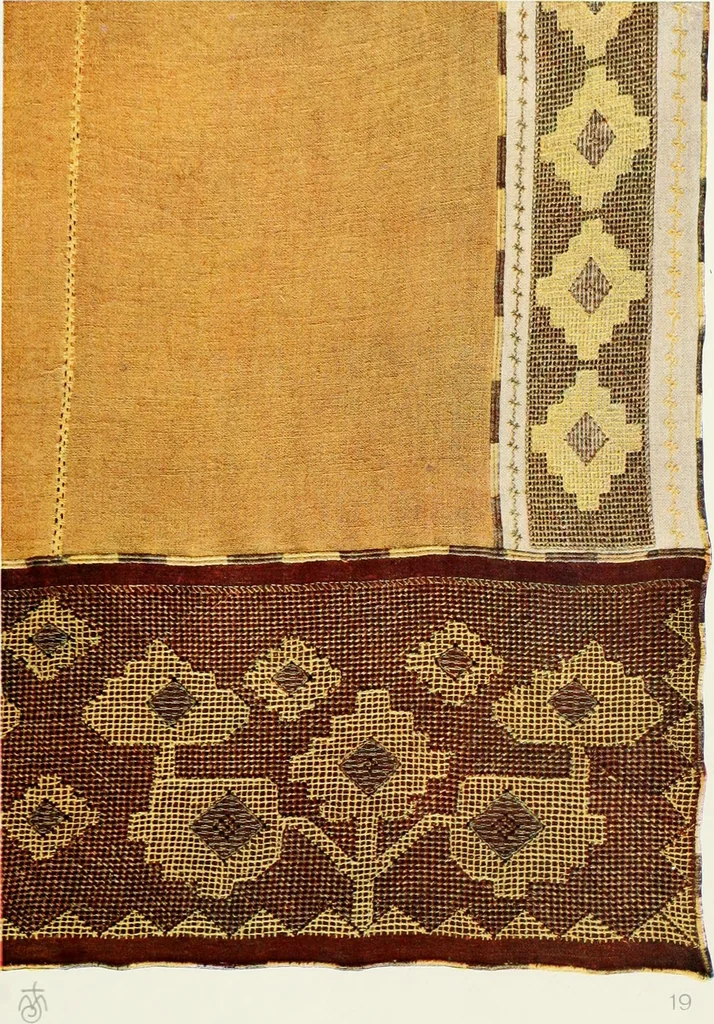An illustration from Broderies des paysannes de Smolensk; Exécutées sous la direction de la Princesse Marie Ténichev, 1900, leaf 48
