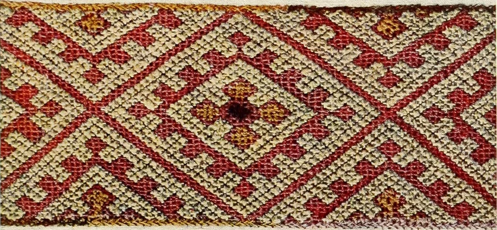 An illustration from Broderies des paysannes de Smolensk; Exécutées sous la direction de la Princesse Marie Ténichev, 1900, leaf 58