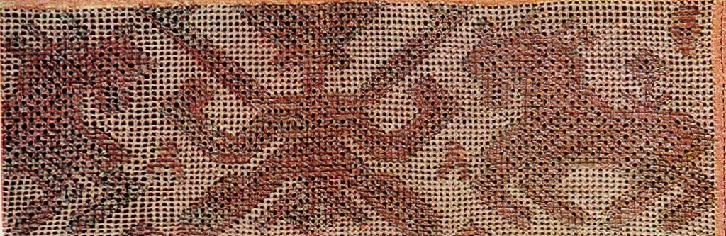 An illustration from Broderies des paysannes de Smolensk; Exécutées sous la direction de la Princesse Marie Ténichev, 1900, leaf 60