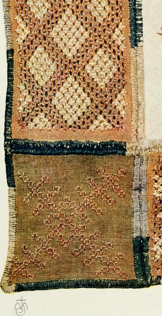 An illustration from Broderies des paysannes de Smolensk; Exécutées sous la direction de la Princesse Marie Ténichev, 1900, leaf 78