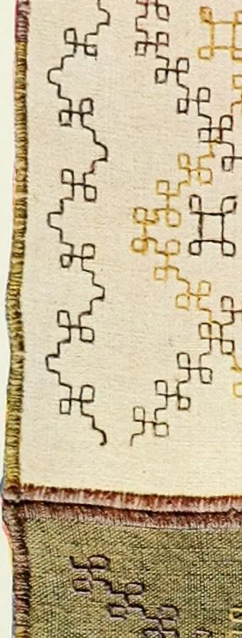 An illustration from Broderies des paysannes de Smolensk; Exécutées sous la direction de la Princesse Marie Ténichev, 1900, leaf 92