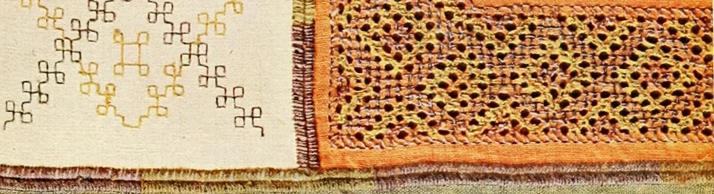 An illustration from Broderies des paysannes de Smolensk; Exécutées sous la direction de la Princesse Marie Ténichev, 1900, leaf 92