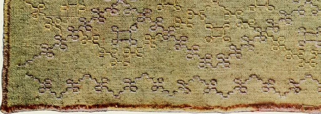 An illustration from Broderies des paysannes de Smolensk; Exécutées sous la direction de la Princesse Marie Ténichev, 1900, leaf 92