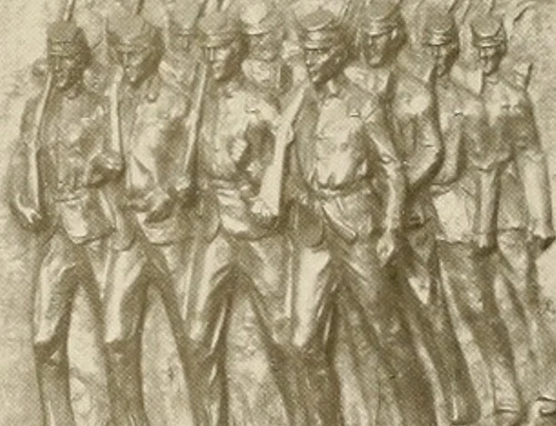 An illustration from Bronze memorials., 1916, leaf 11