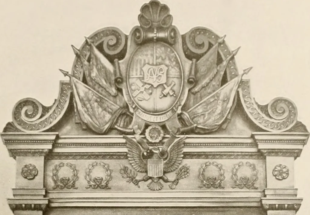 An illustration from Bronze memorials., 1916, leaf 12