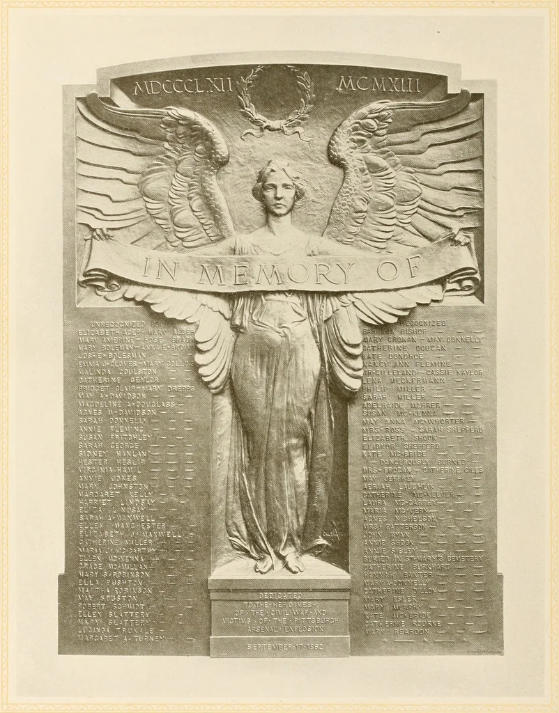 An illustration from Bronze memorials., 1916, leaf 13